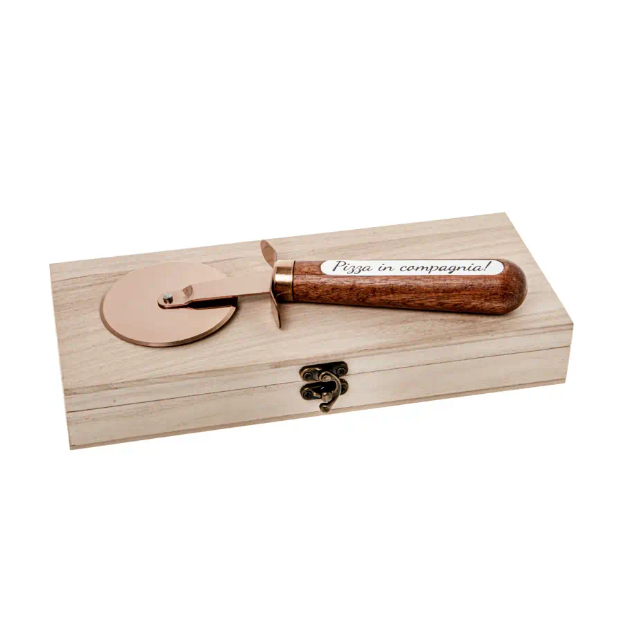 BOMBONIERA UTENSILE TAGLIAPIZZA CON FRASE - ETM