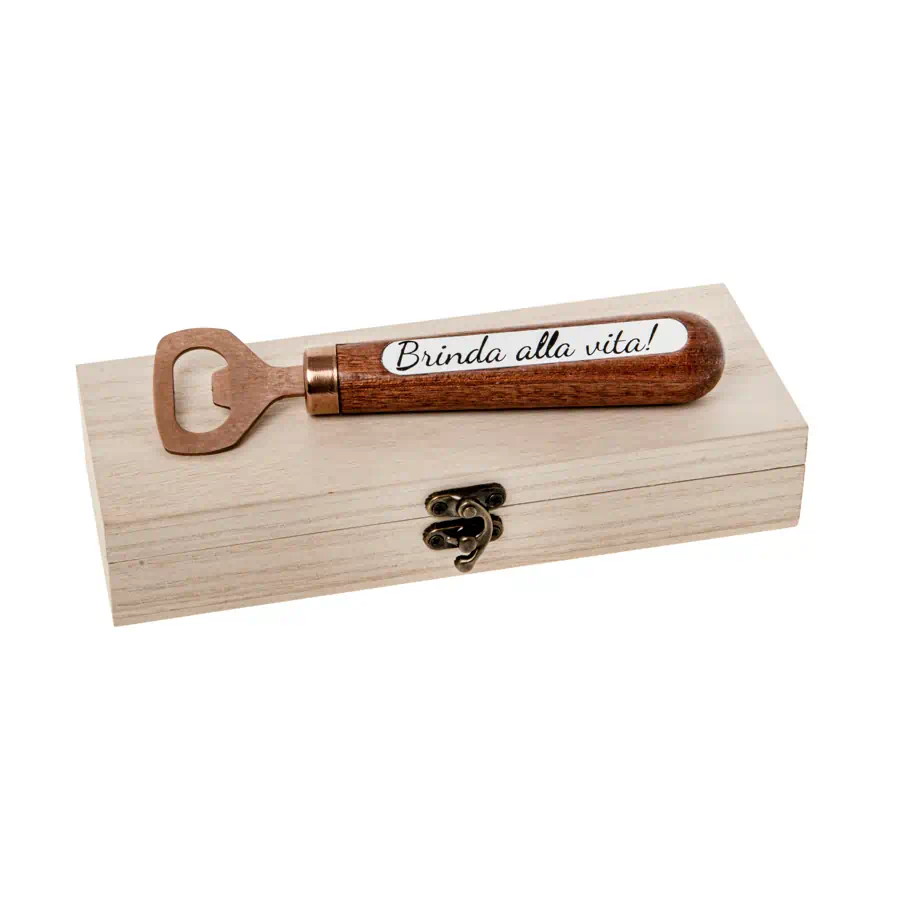 BOMBONIERA UTENSILE APRIBOTTIGLIA CON FRASE - ETM