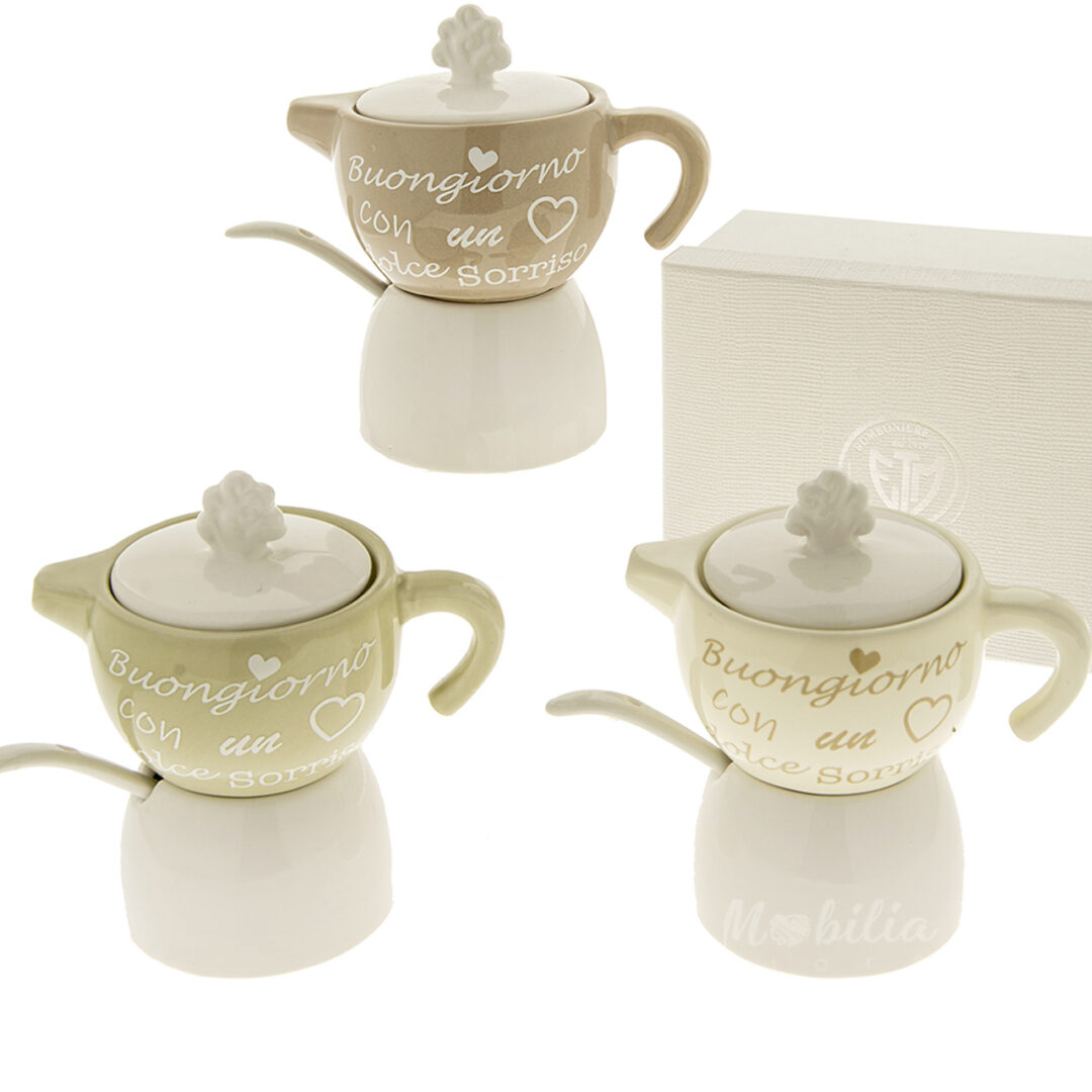 BOMBONIERA ZUCCHERIERA MOKA ALBERO DELLA VITA CON FRASE - ETM