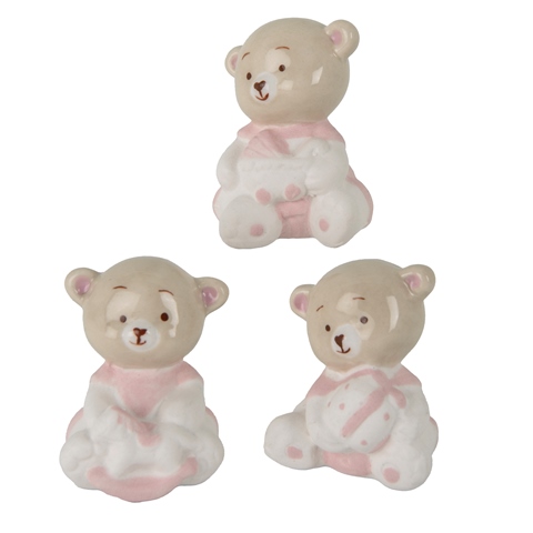 Bomboniere Battesimo Baby Orsetto Rosa