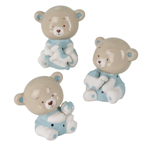 Bomboniere Battesimo Baby Orsetto con Led Celeste