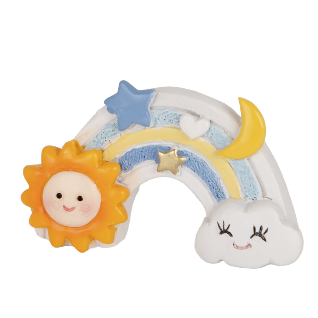 Bomboniere Battesimo MAgnete Arcobaleno Celeste