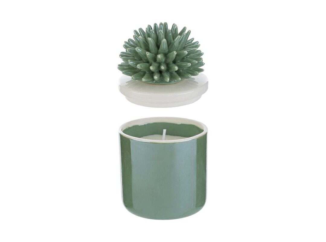 BOMBONIERA MATRIMONIO SCATOLA CANDELA CORALLO PORCELLANA CON ASTUCCIO