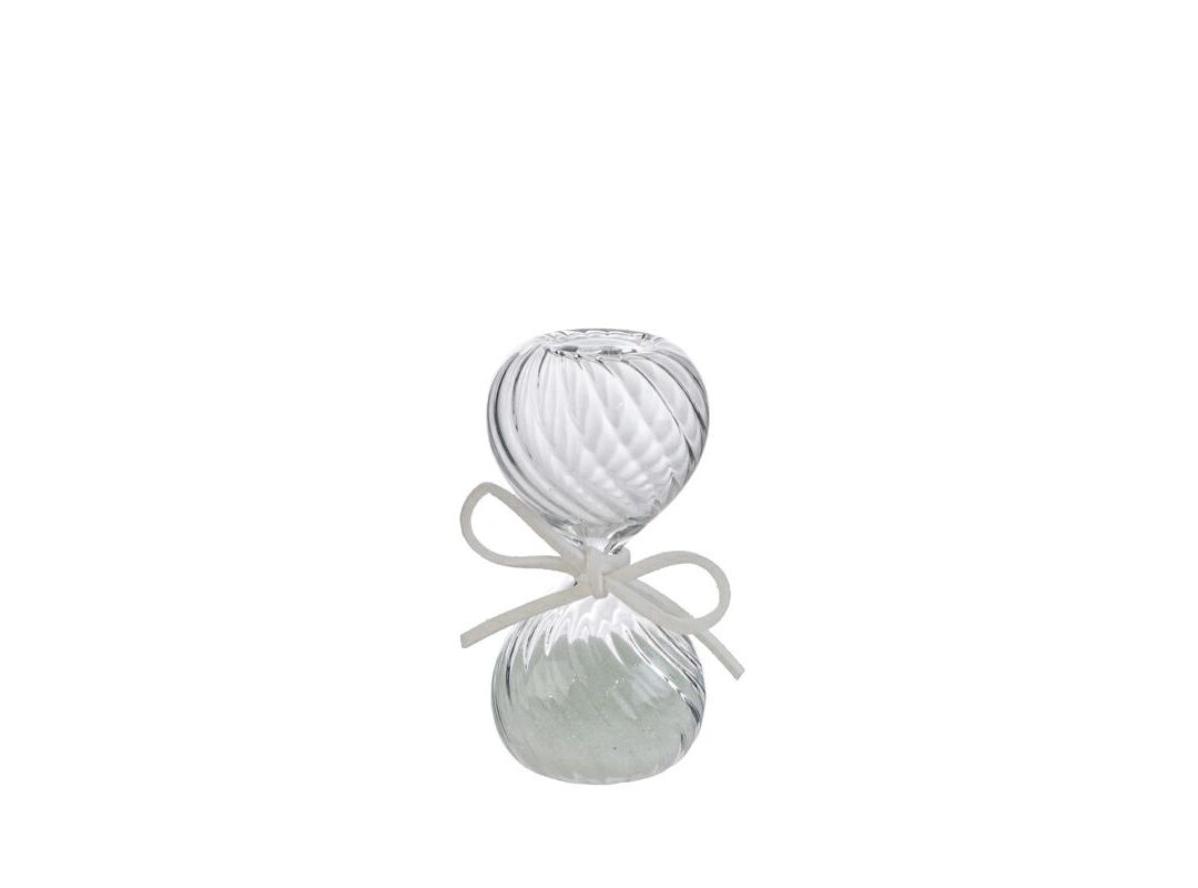 BOMBONIERA MATRIMONIO CLESSIDRA CON ASTUCCIO COLORE BIANCO
