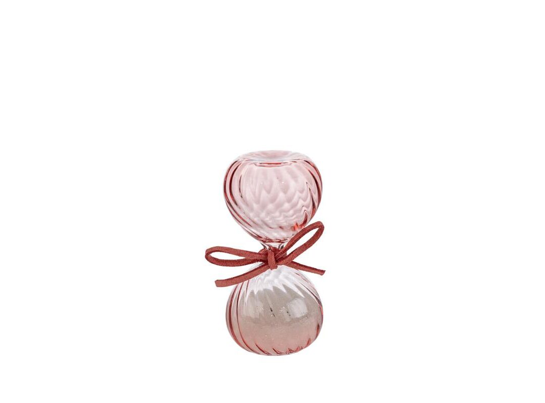 BOMBONIERA MATRIMONIO CLESSIDRA CON ASTUCCIO COLORE ROSA
