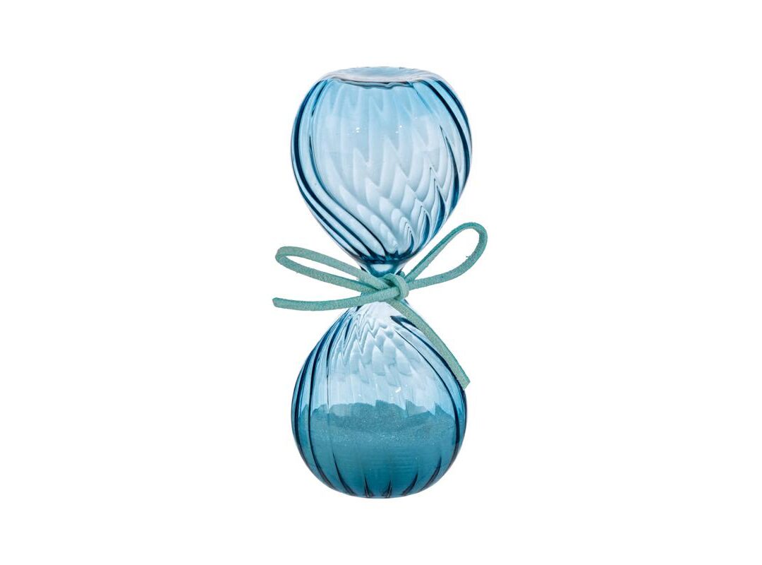 BOMBONIERA MATRIMONIO CLESSIDRA CON ASTUCCIO COLORE CELESTE