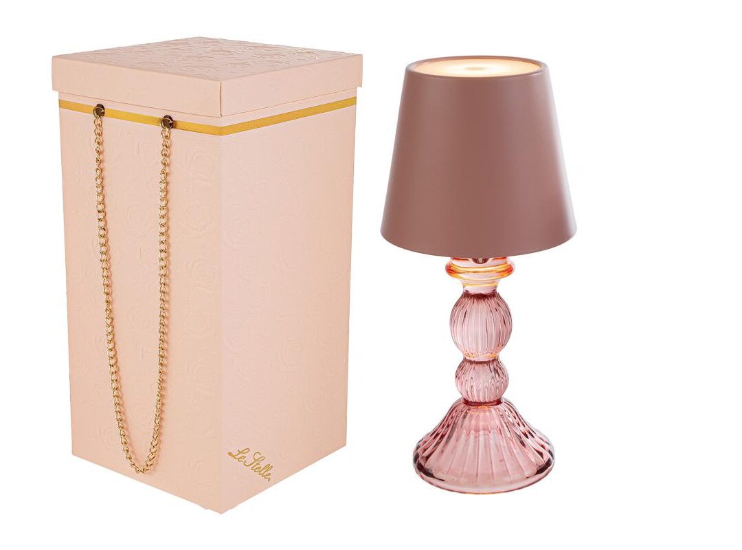 Bomboniera Idea Regalo Matrimonio Lampada Vetro Drim Decorata con Astuccio