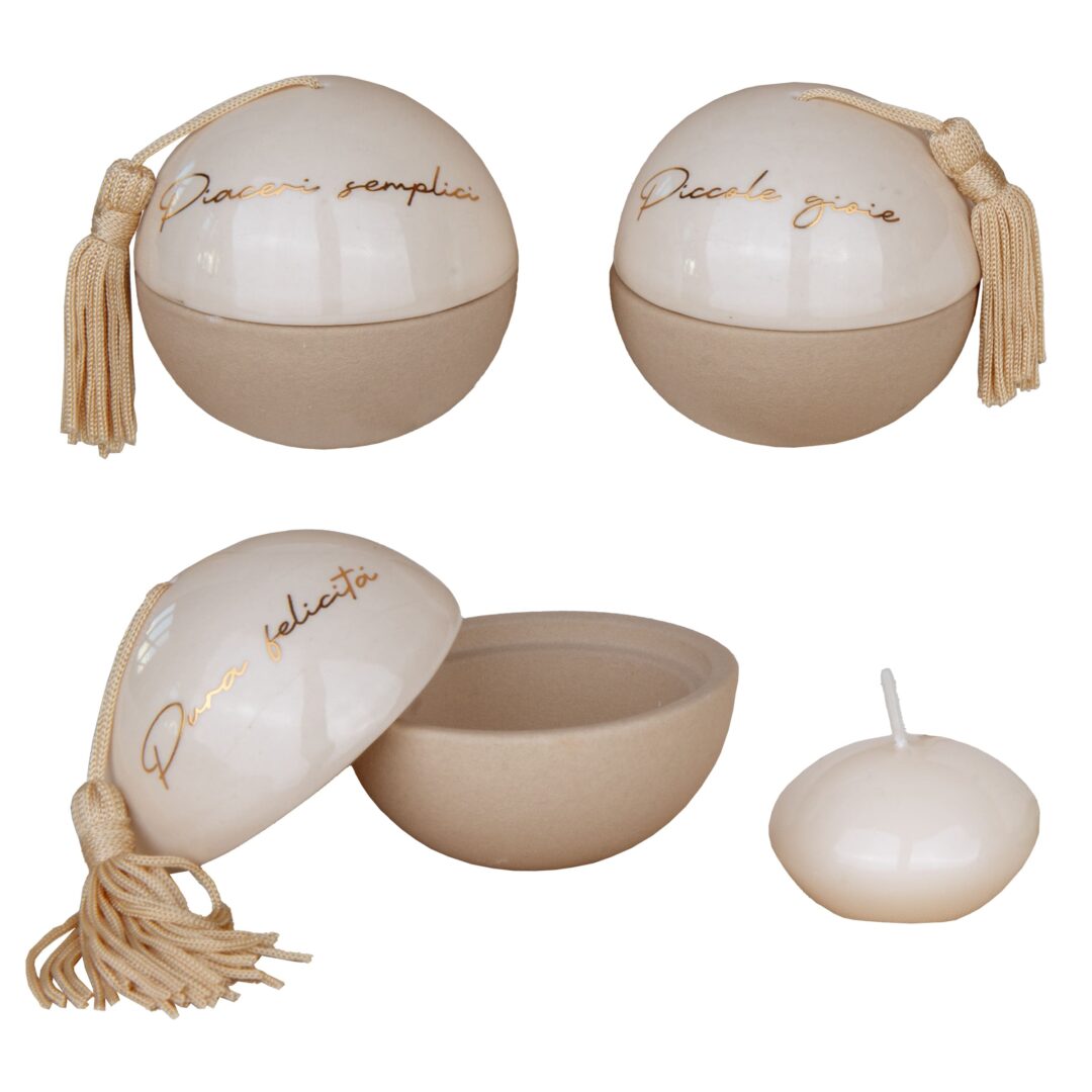 Sfera Ball Portacandela Assortiti Bomboniera Matrimonio Etm