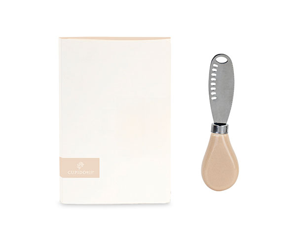Spalmaburro Beige con Box Idea Regalo Bomboniera Matrimonio Cupido