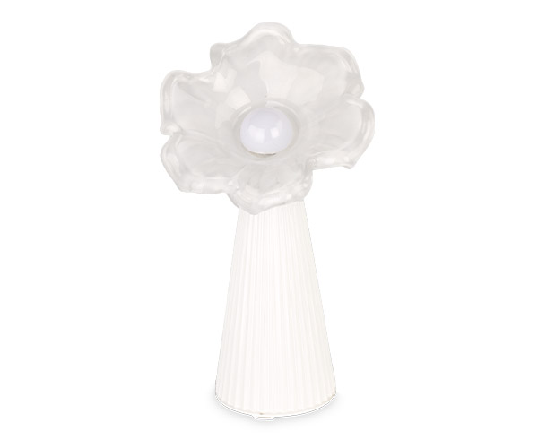 Bomboniera Cupido Lampada Led Fiore Bianca