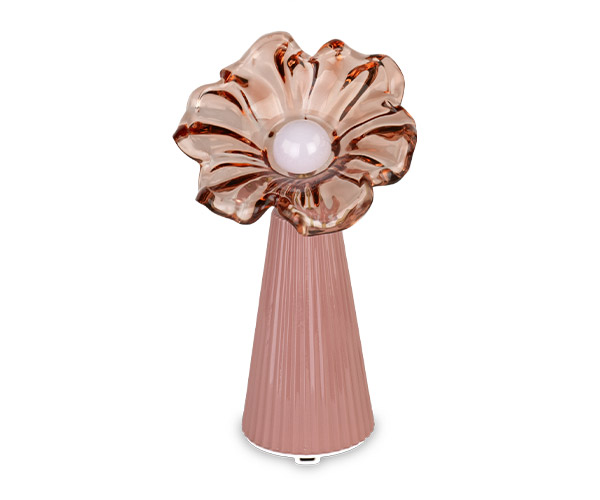Bomboniera Cupido Lampada Led Fiore Rosa