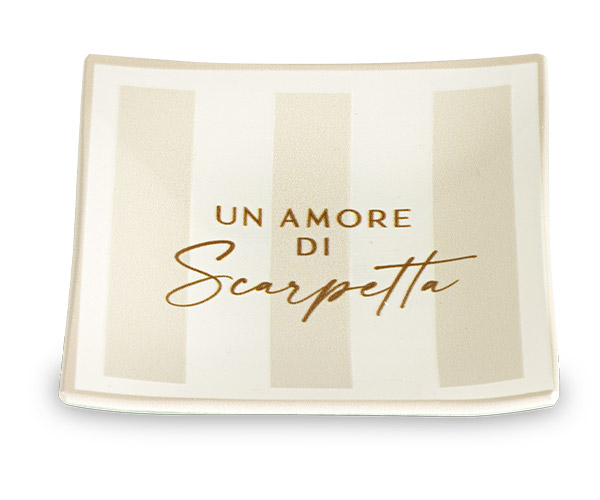 Bomboniera Cupido Set 2 Piattini Dolce Vita Beige