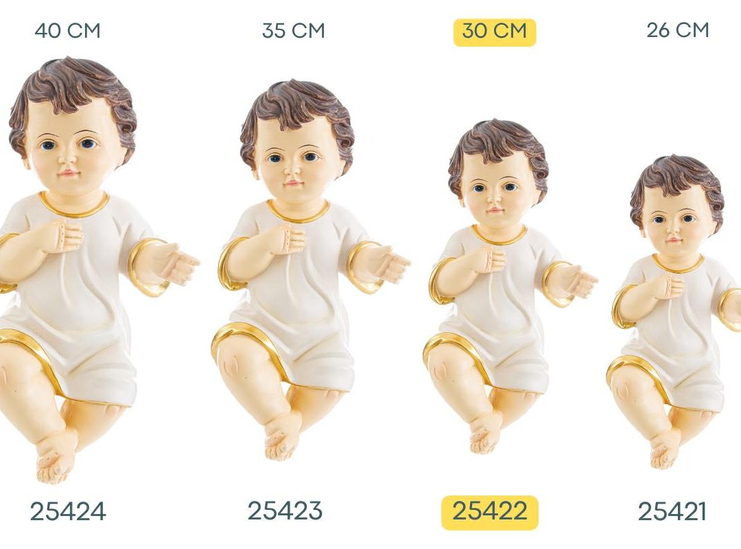 Gesu' Bambino Con Vestito 30 Cm