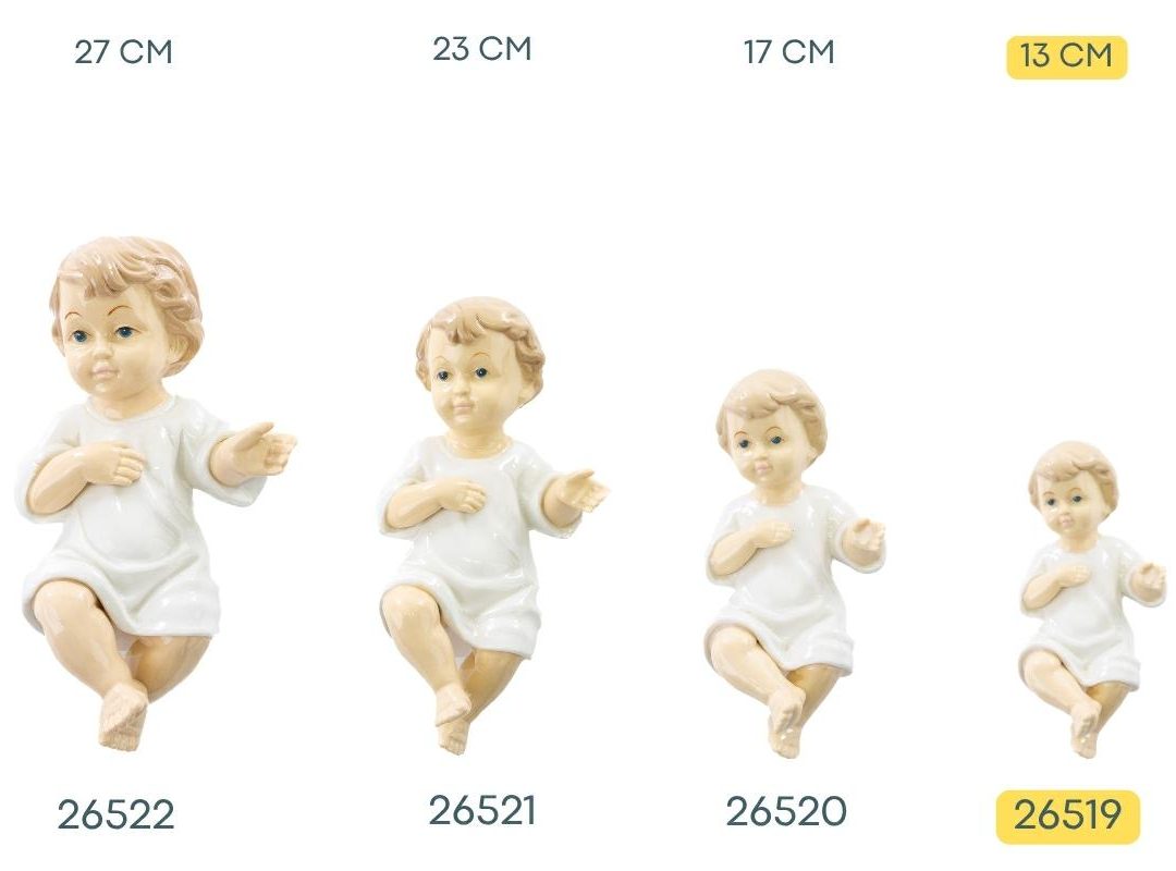 Bambino Gesu' In Porcellana H.13 Cm