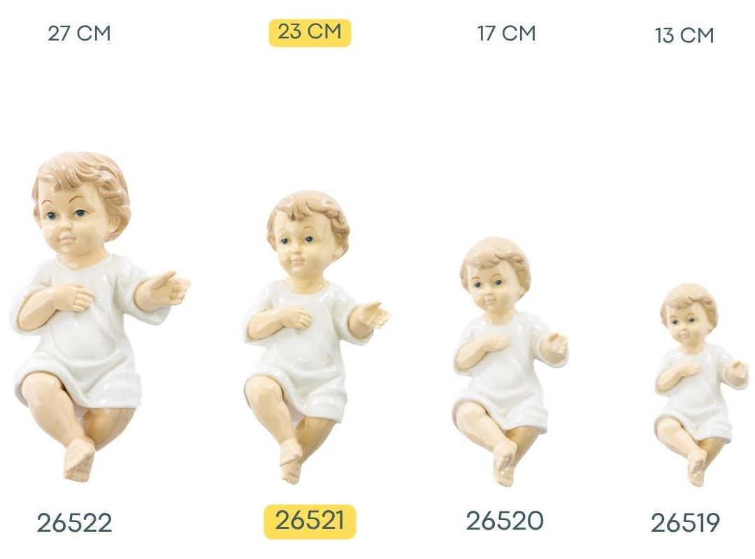 Bambino Gesu' In Porcellana H.23 Cm