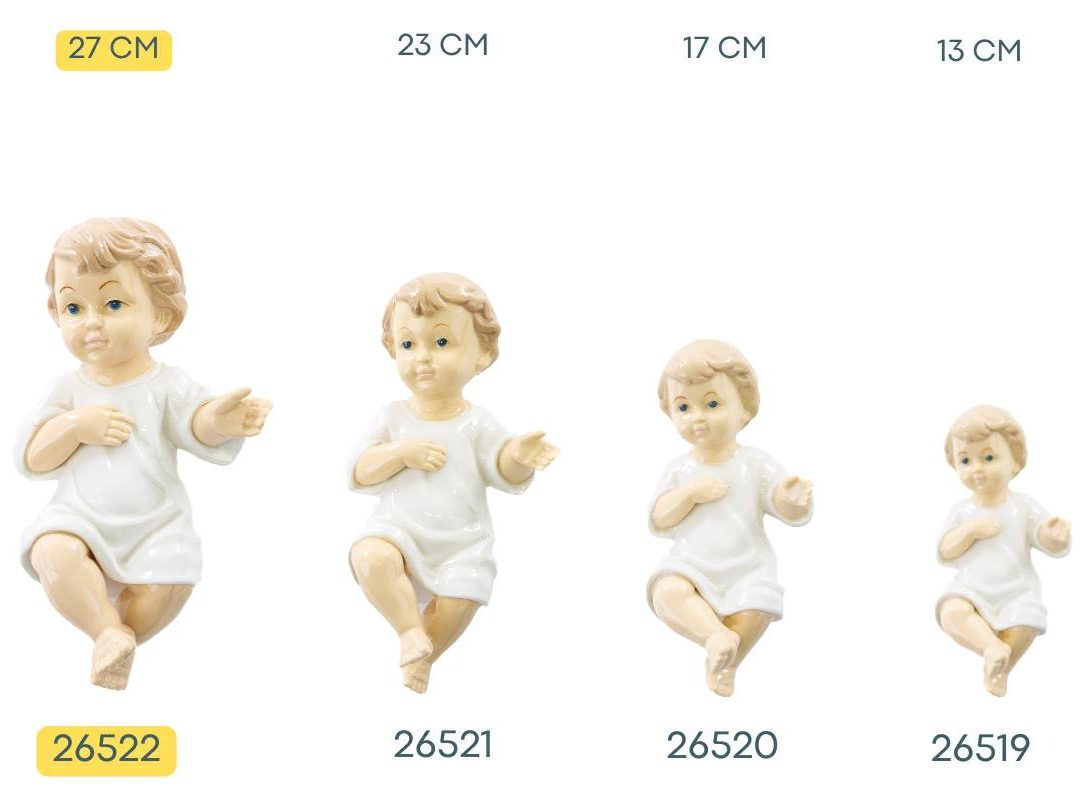 Bambino Gesu' In Porcellana H.27 Cm