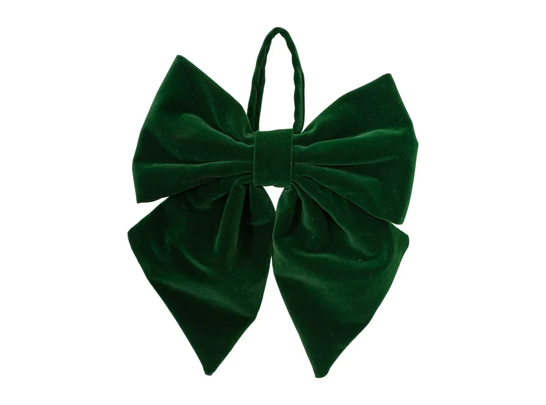 Appendino Fiocco Decorato Verde 23X30Cm