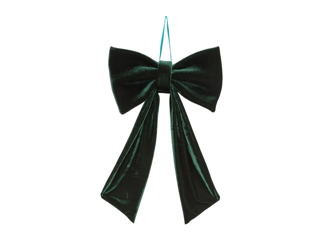 Appendino Fiocco Velluto Verde 35X60Cm