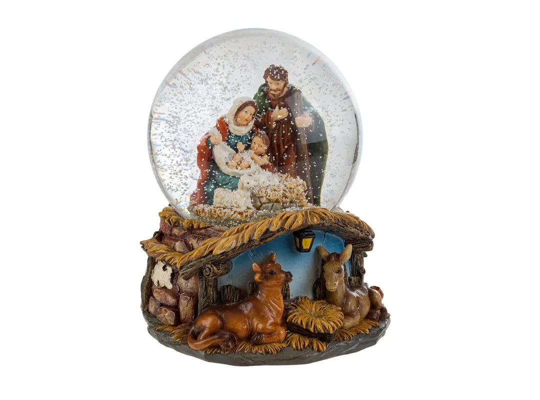 Carillon Sacra Famiglia Resina 11,5X14Cm