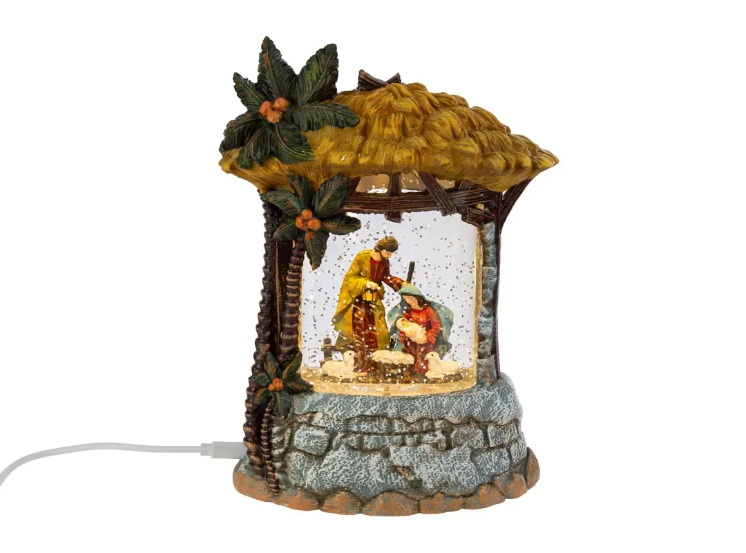 Presepe Luci Usb+Battery 14X8X20Cm