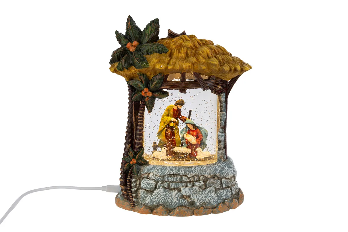 Presepe Luci Usb+Battery 14X8X20Cm
