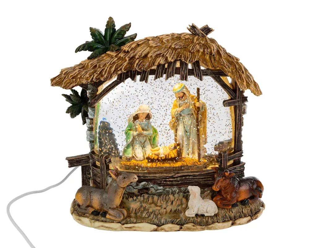 Presepe Luci Usb+Battery 20X10X20Cm