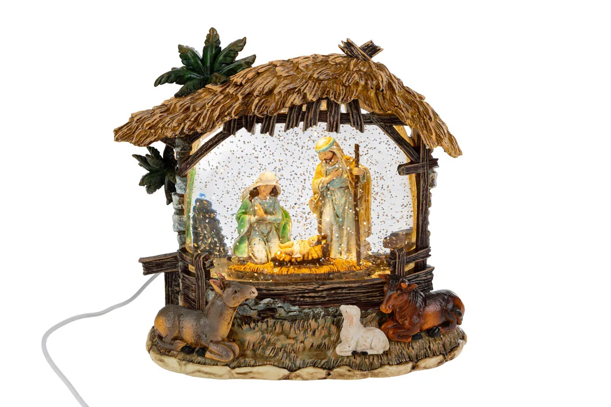 Presepe Luci Usb+Battery 20X10X20Cm
