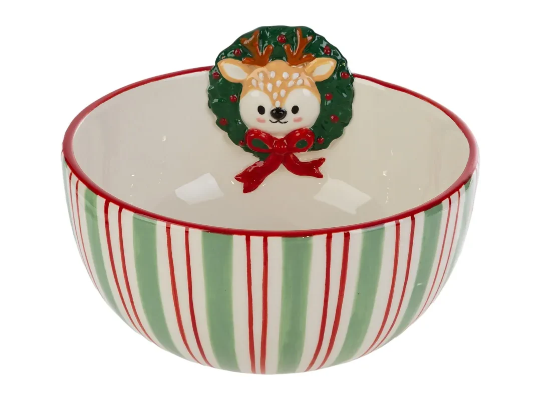 Renna Natale In Ceramica 16X15,5Xh.10Cm