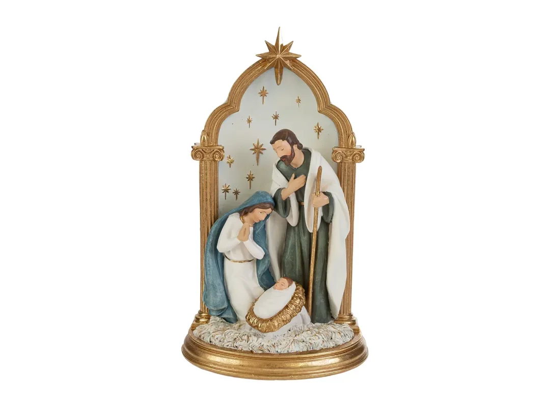 Sacra Famiglia Resina 17,5X13X30Cm