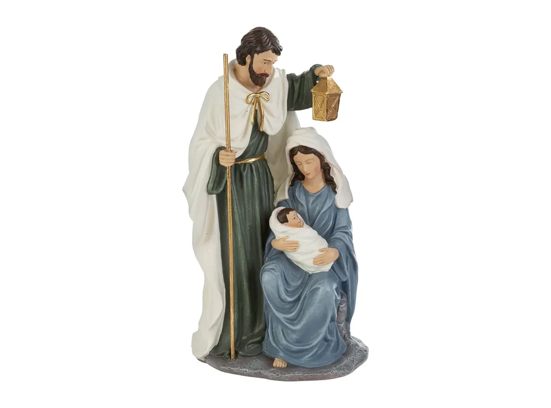 Sacra Famiglia Resina 19X12X34Cm