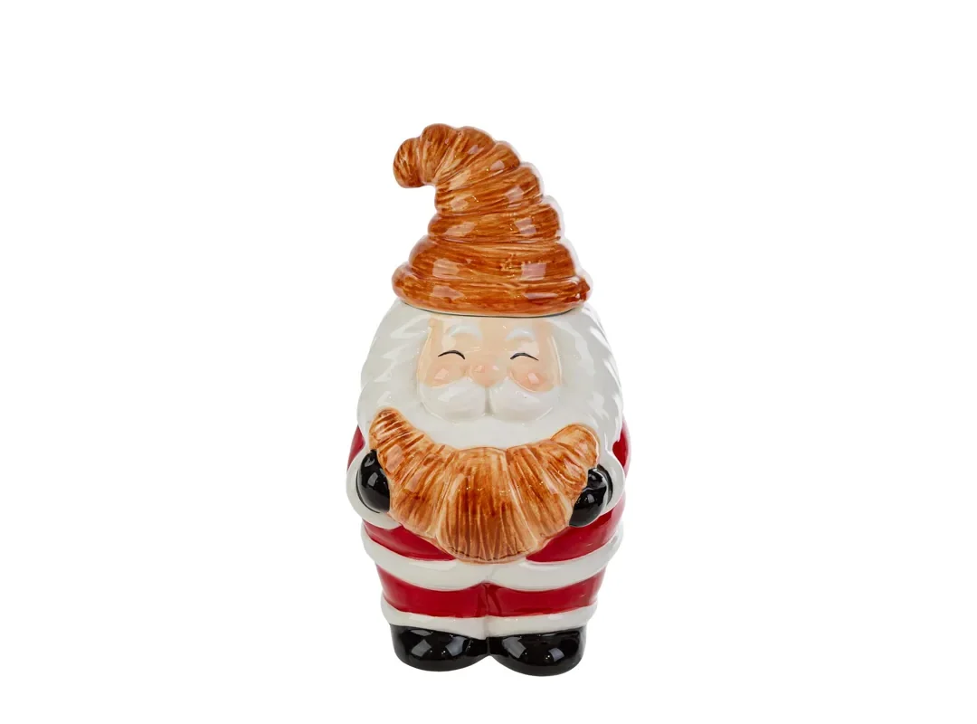 Scatola Babbo Natale In Ceramica 12X13Xh.20Cm
