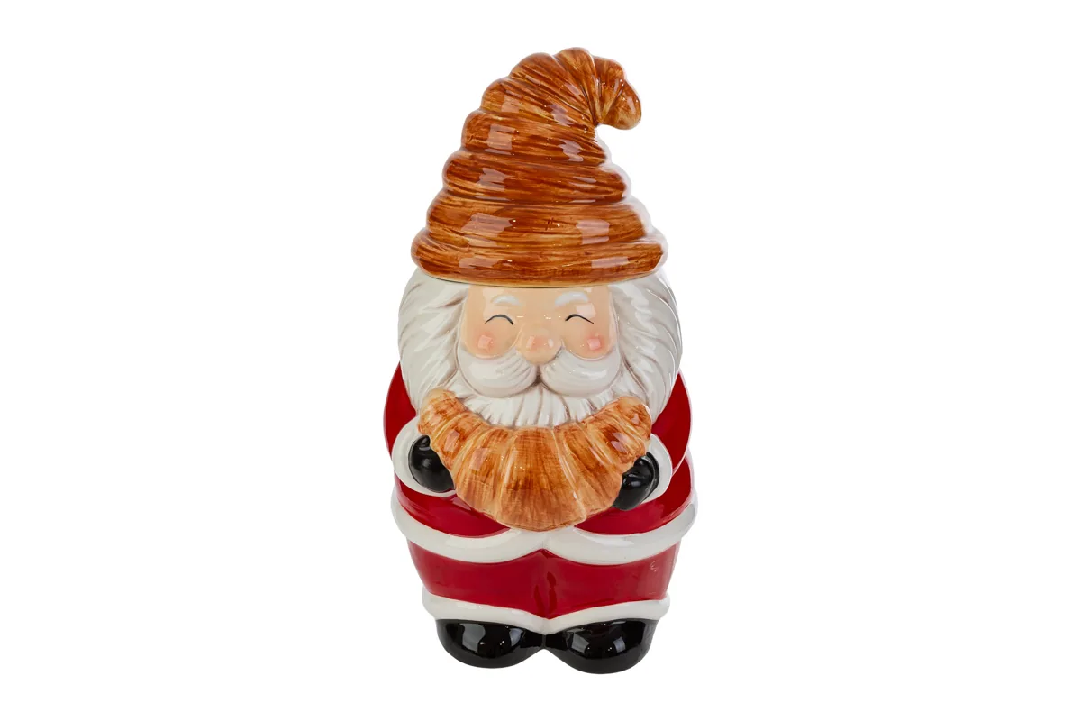 Scatola Babbo Natale In Ceramica 17X19Xh.30Cm Scatola Babbo Natale In Ceramica 17X19Xh.30Cm