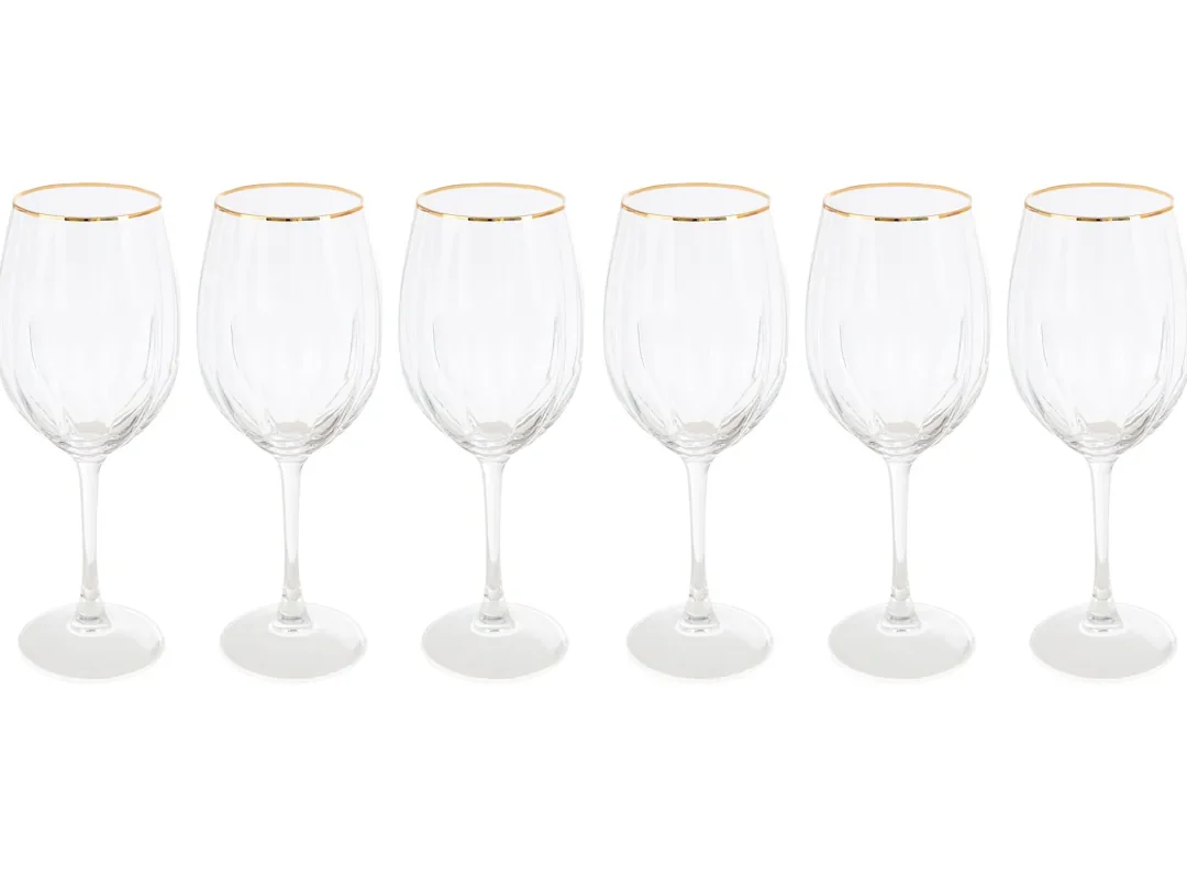 Set 6 Calici Filo Oro