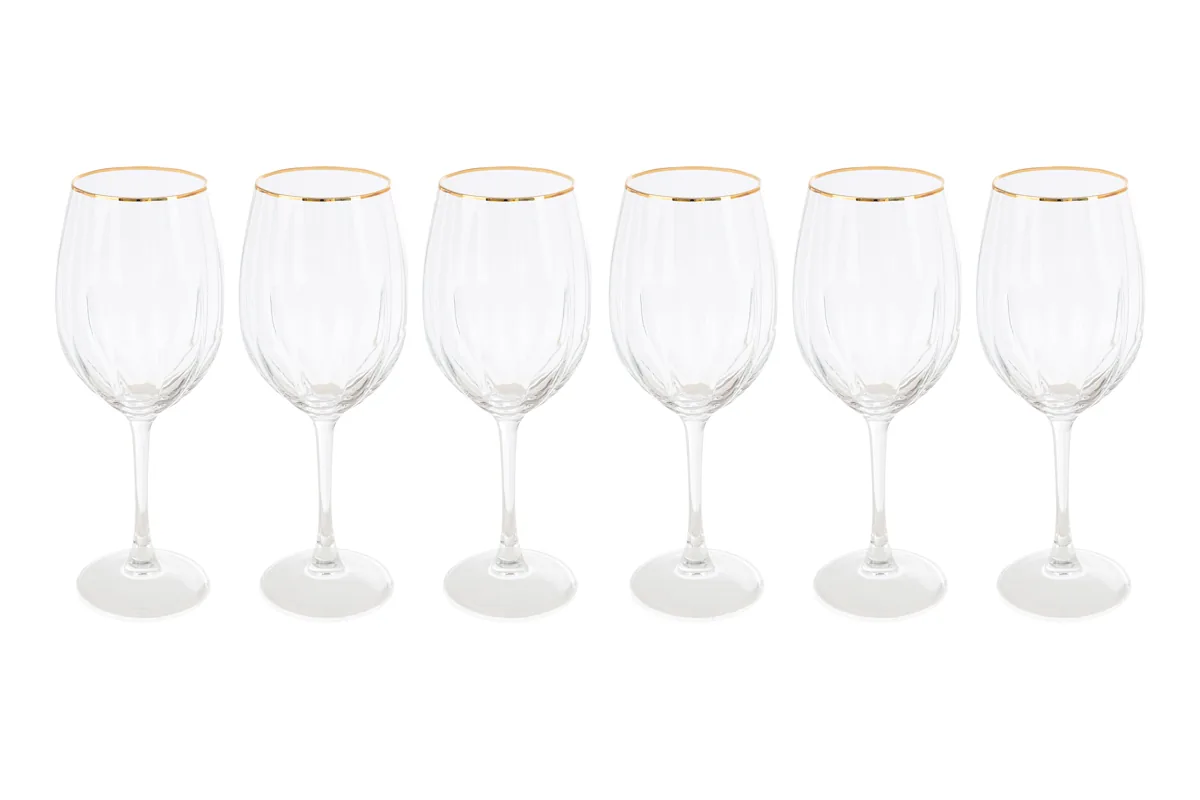 Set 6 Calici Filo Oro