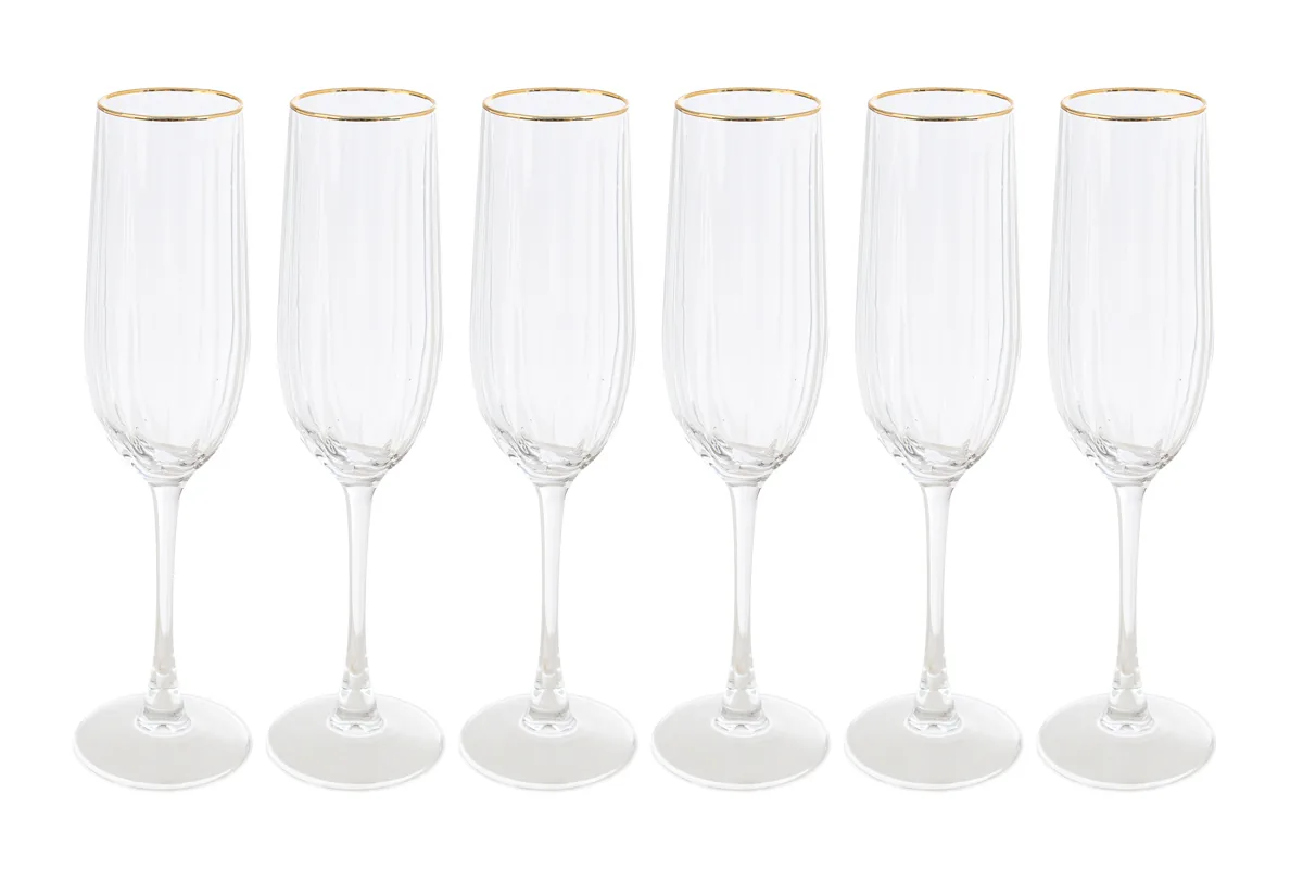 Set 6 Flute Filo Oro Set 6 Flute Filo Oro
